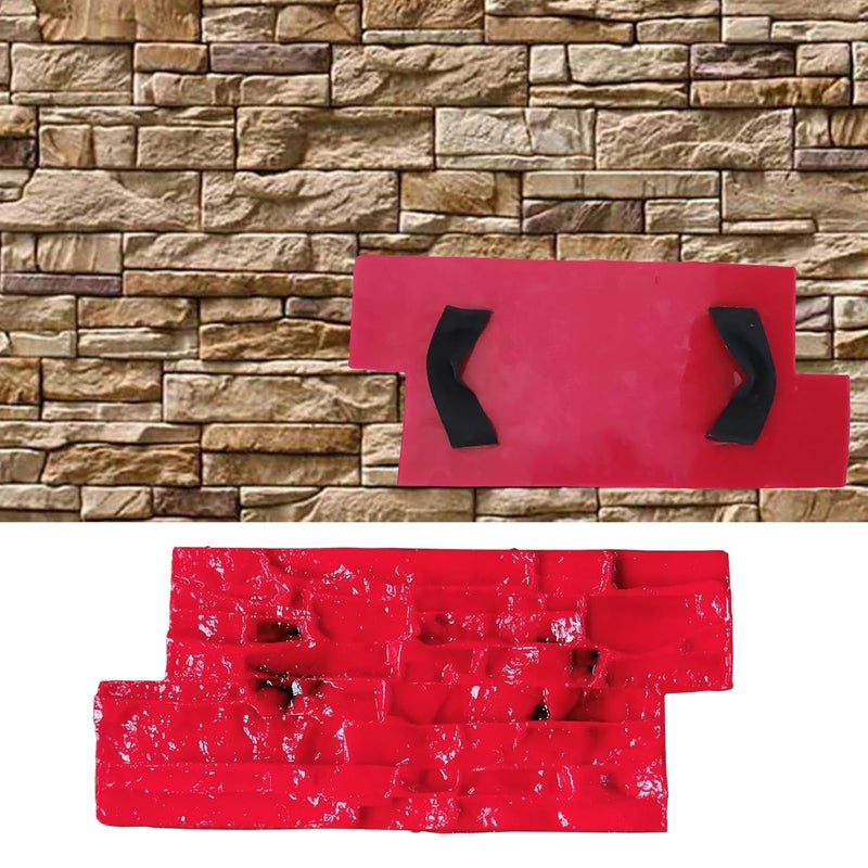 ATHYSLU Concrete Cement Imprint Texture Seal with Handle Mold, Seamless Texture Seal pad for Decorating Walls and Roads, Suitable for Walls, Floors, courtyards, Parks, and Paths - Image 4